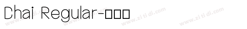 Chai Regular字体转换